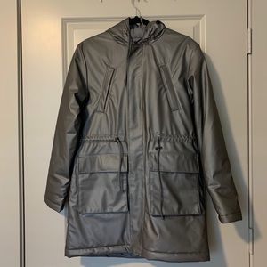 RAINS insulated parka rain coat